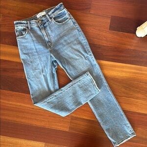 Abercrombie Short Slim Straight Classic Blue Denim Jeans
